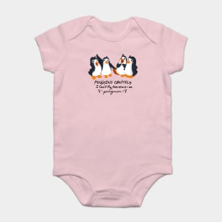 penguin can't fly Baby Bodysuit